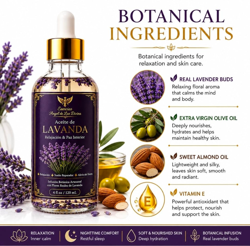 Lavender Body Oil 4 Fl Oz A7106