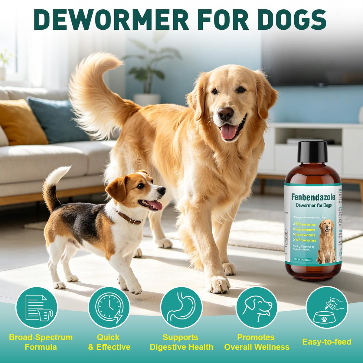 Dog Dewormer Liquid 100ml J41452