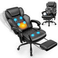 Massage Office Chair with Footrest, Heat and 160° Recline L889