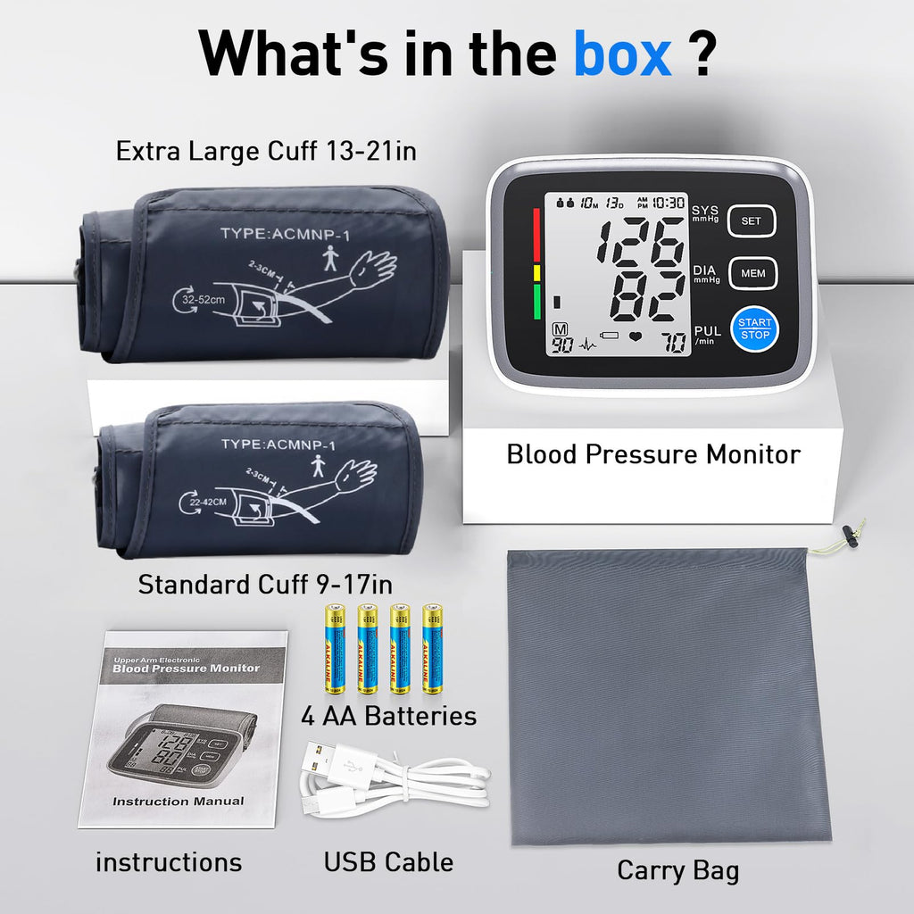 Upper Arm Blood Pressure Monitor 2 Cuff Sizes Y767200