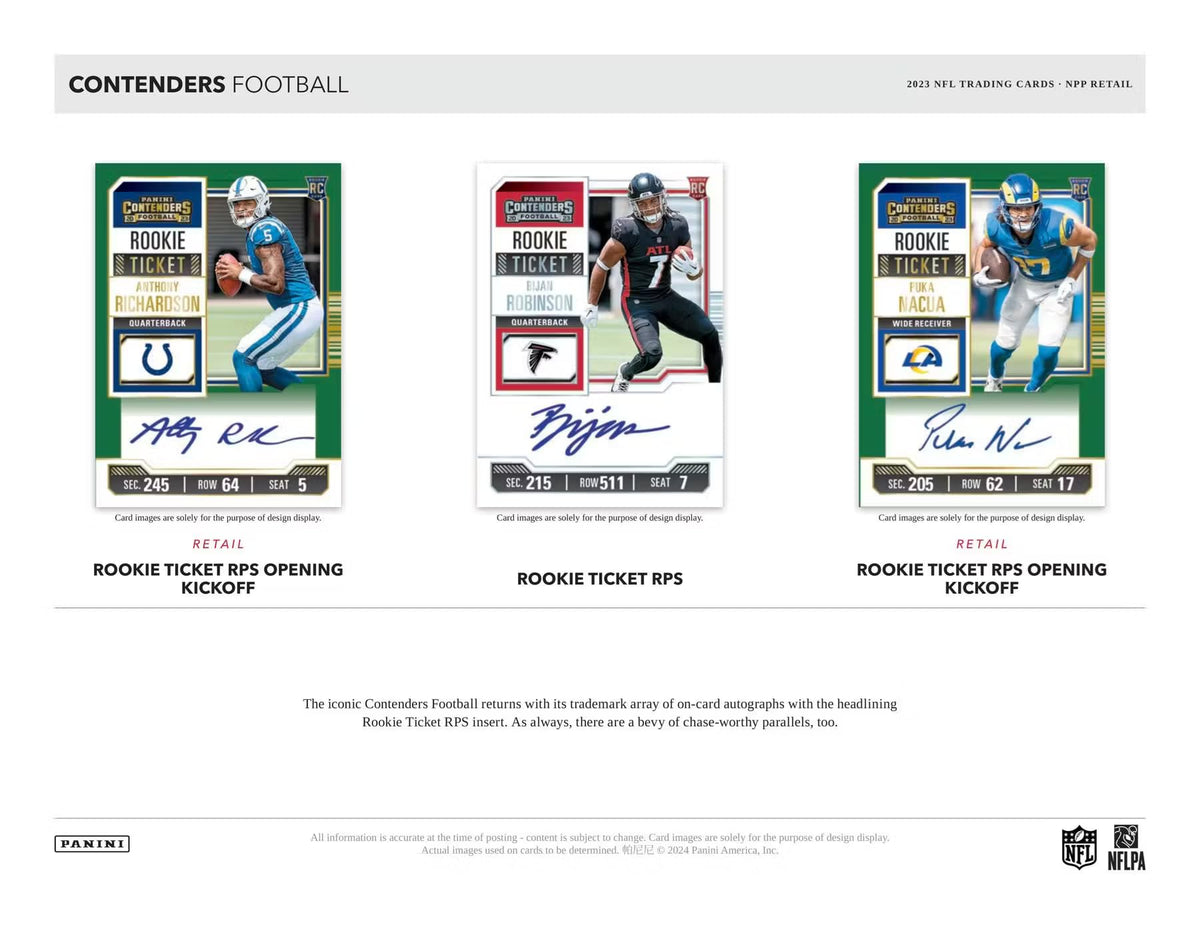 Football Trading Card Blaster Box with 5 Packs N8911