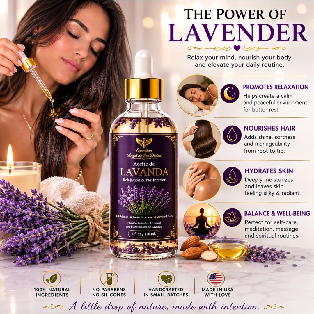 Lavender Body Oil 4 Fl Oz A7106