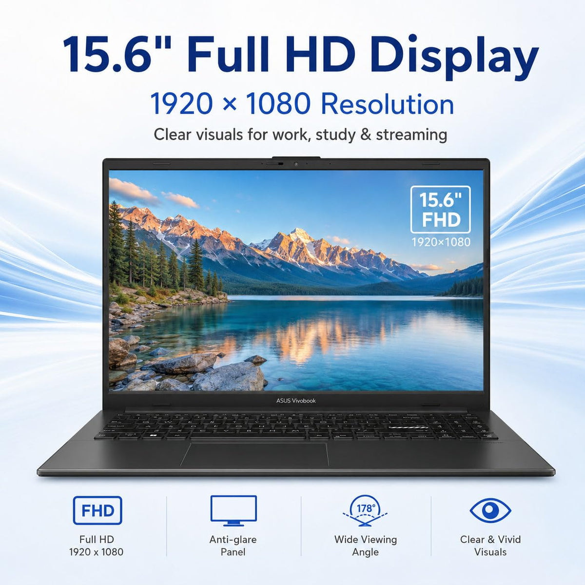 15.6" FHD Laptop AMD Ryzen 5 8GB RAM 512GB SSD S91008
