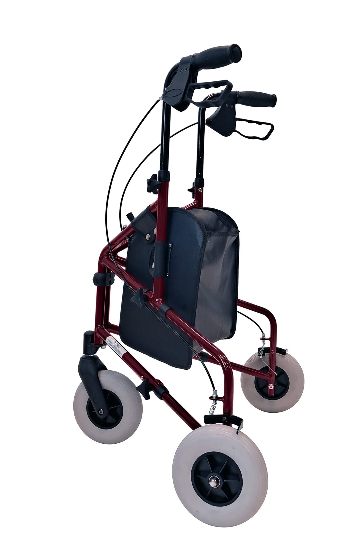 Lightweight Retractable 3 Wheel Walker with Balloon Tires T76958