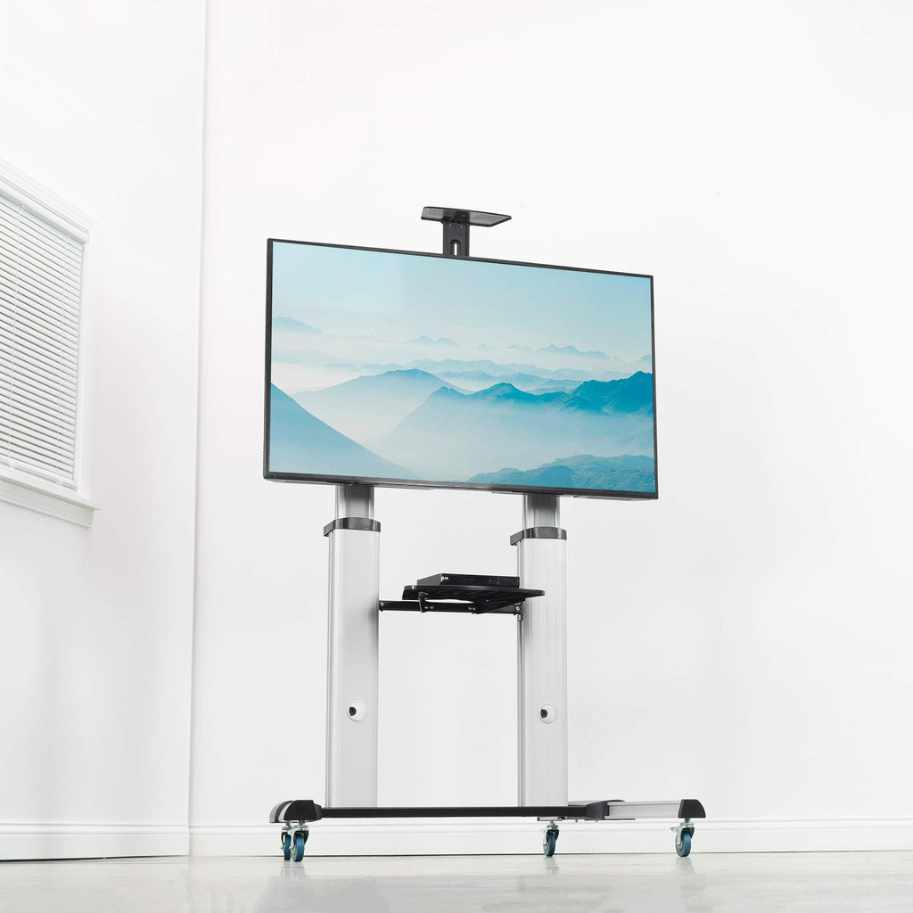 Adjustable Rolling Mobile TV Stand V493569