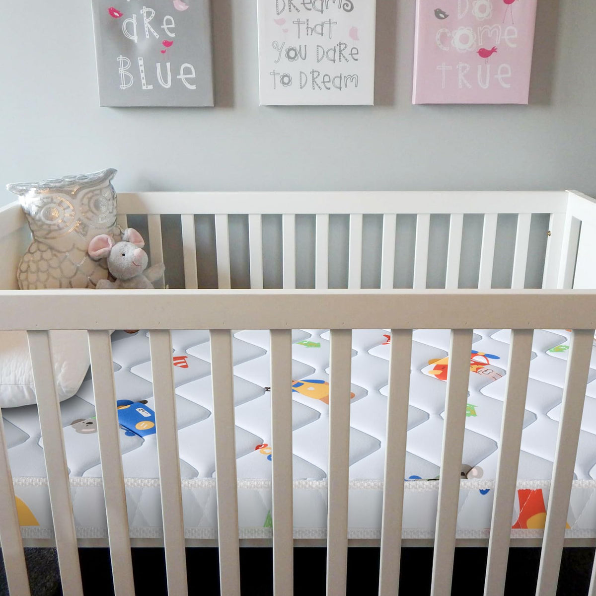 5" Thick Knitted Fabric Crib Mattress Q312