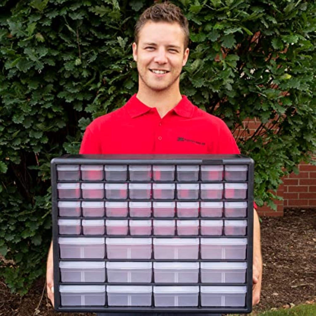 44 Drawer Black Plastic Storage Cabinet N152