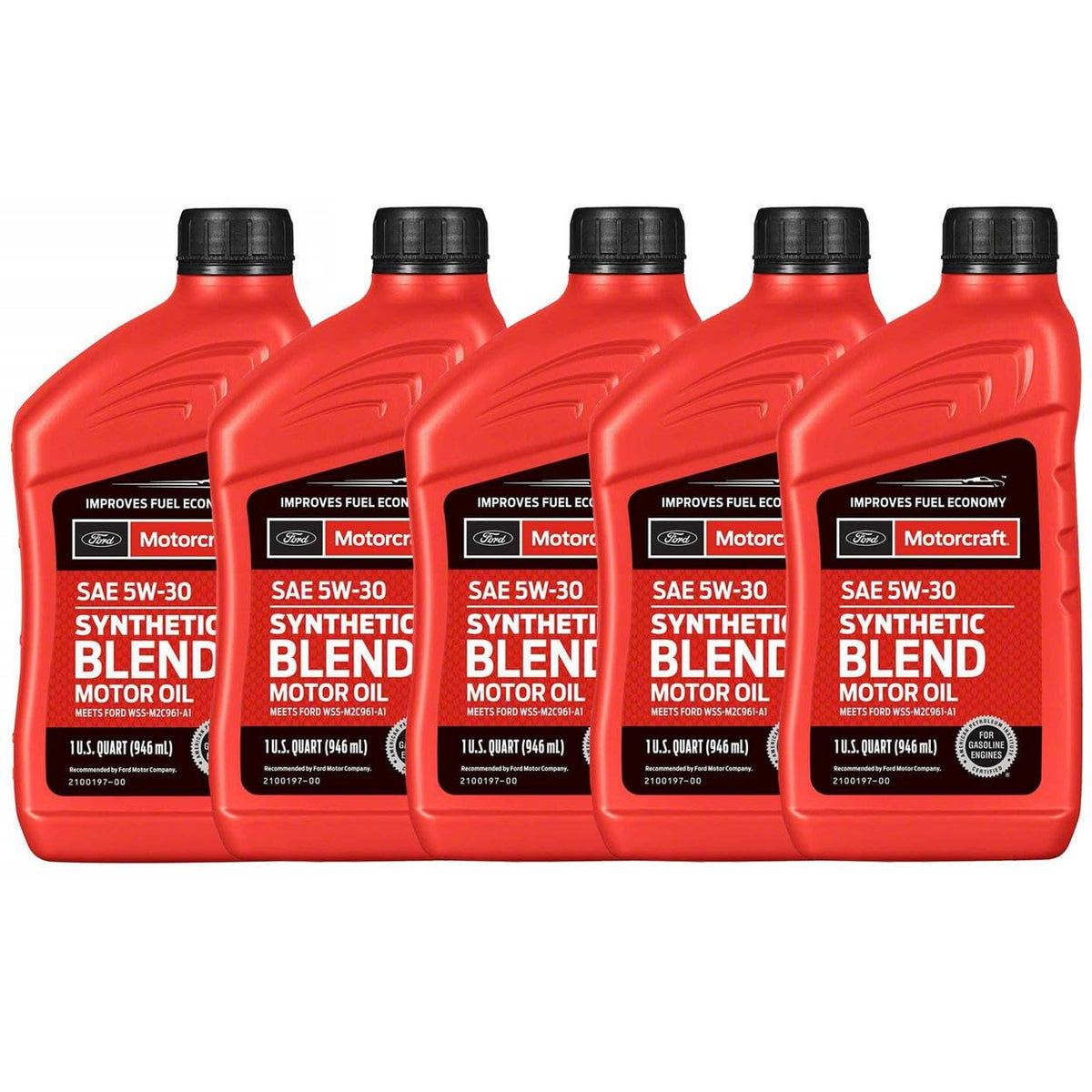 SAE 5W-30 5 Quarts Synthetic Blend Motor Oil Q515665