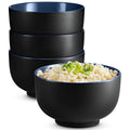 Ceramic Japanese Noodle Bowl Set, 34 oz, Set of 4 O5037