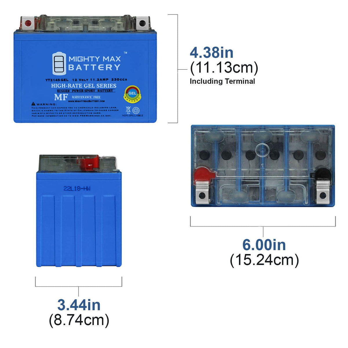 12V 11.2Ah GEL Battery E931