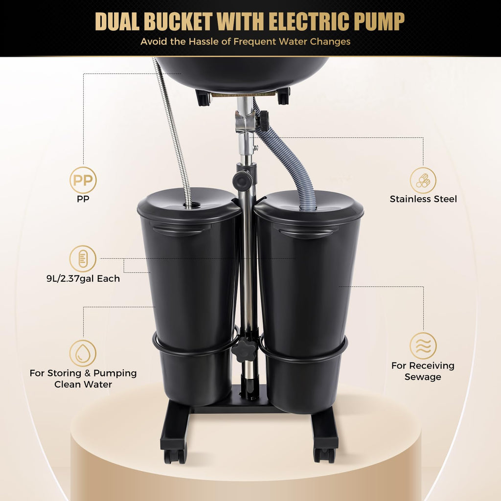 Portable Shampoo Bowl with Electric Pump S22968