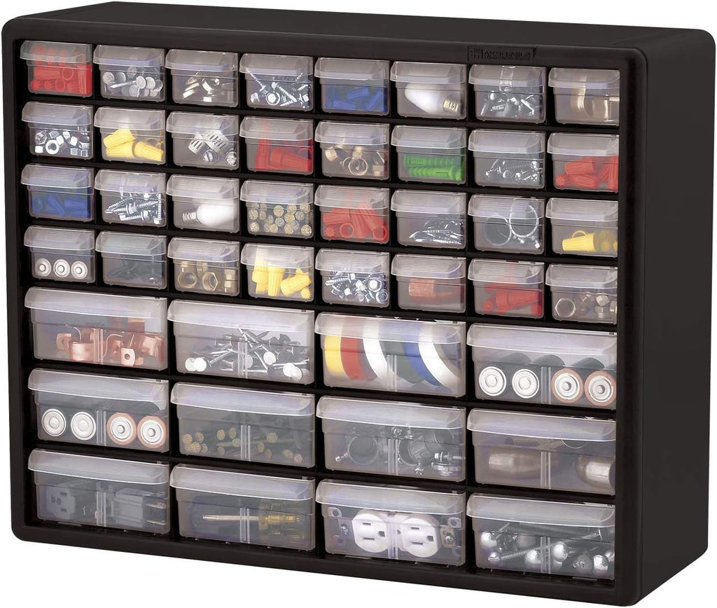 44 Drawer Black Plastic Storage Cabinet N152
