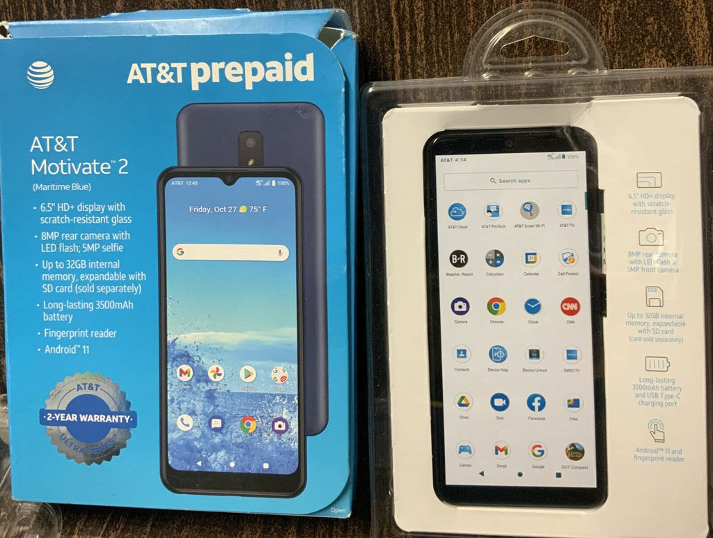 Maritime Blue 32GB 4G LTE Prepaid Smartphone W179616