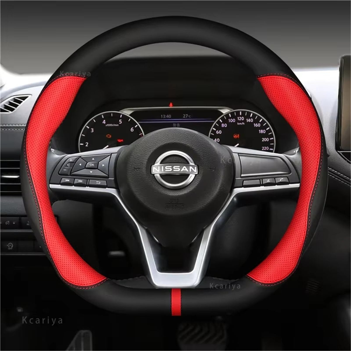 Car Steering Wheel Cover O Blue S965