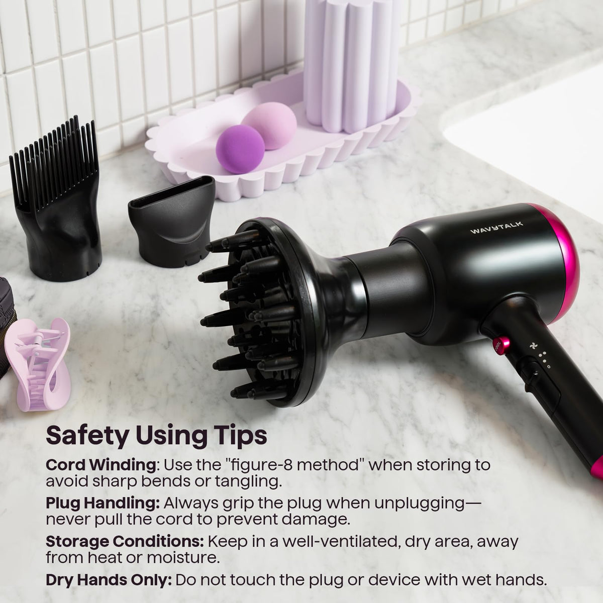 Ionic Hair Dryer with Diffuser Z26131