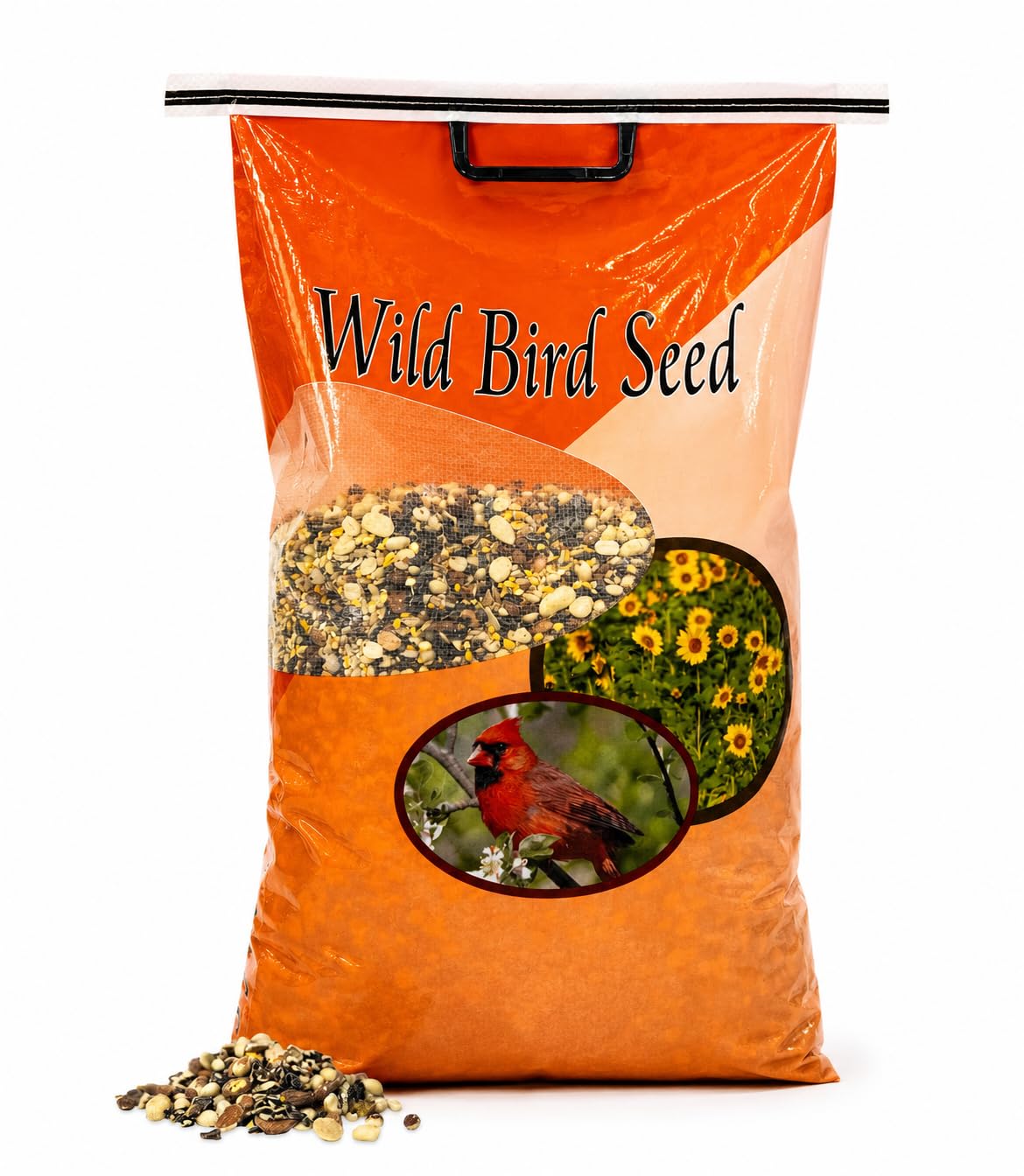 Bird Seed, 20 lb, Nut & Sunflower Seed Blend O59740