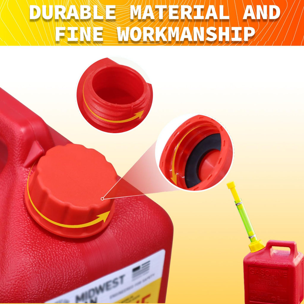 Gas Can Spout Replacement & Red Gas Cap Combo L90484