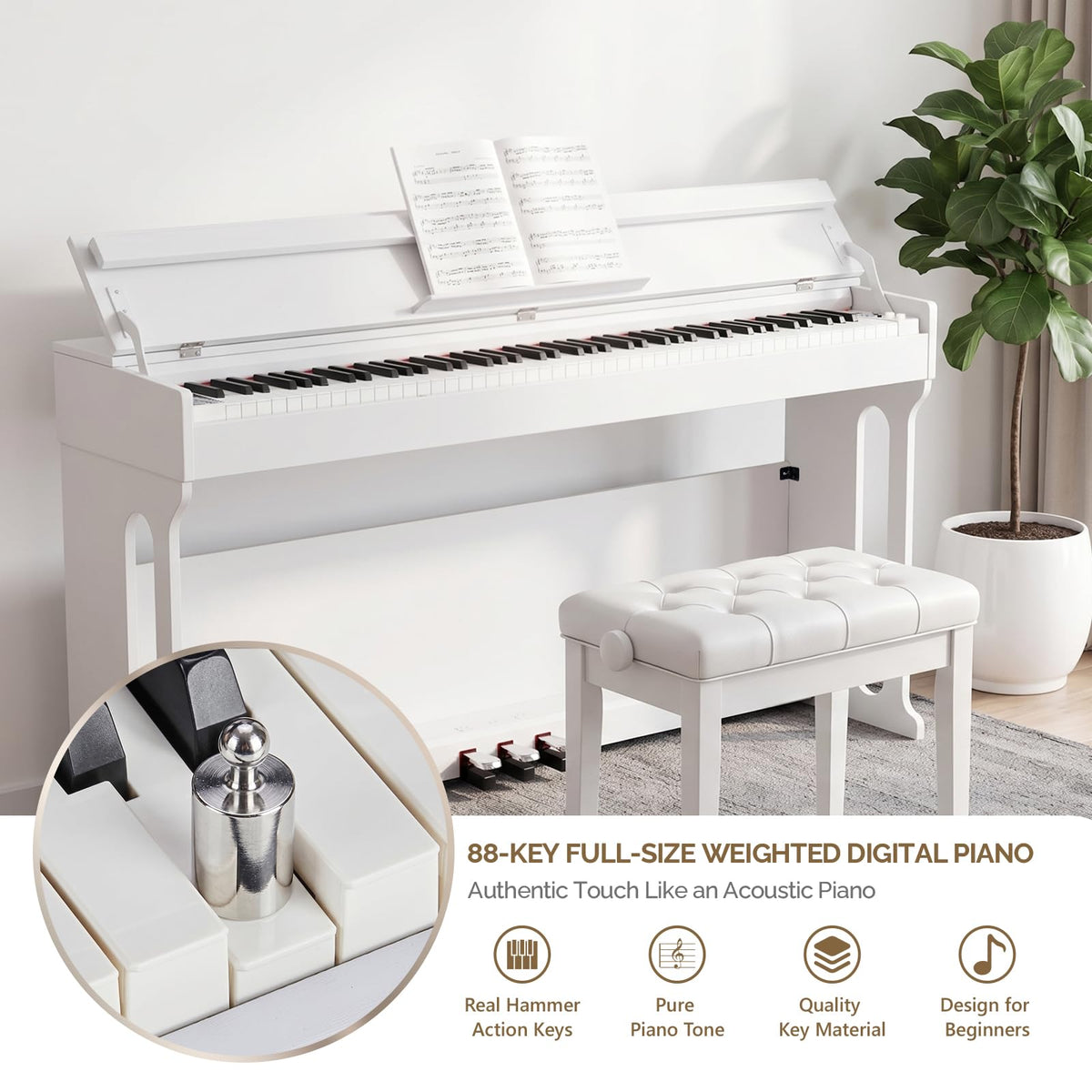 88 Key Weighted Digital Piano D658269
