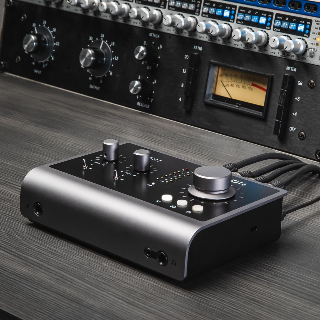 Black USB-C Audio Interface with 2 Microphone Preamps B443527