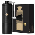 Manual Coffee Grinder with Conical Burr, Portable Hand Coffee Mill - Black N629