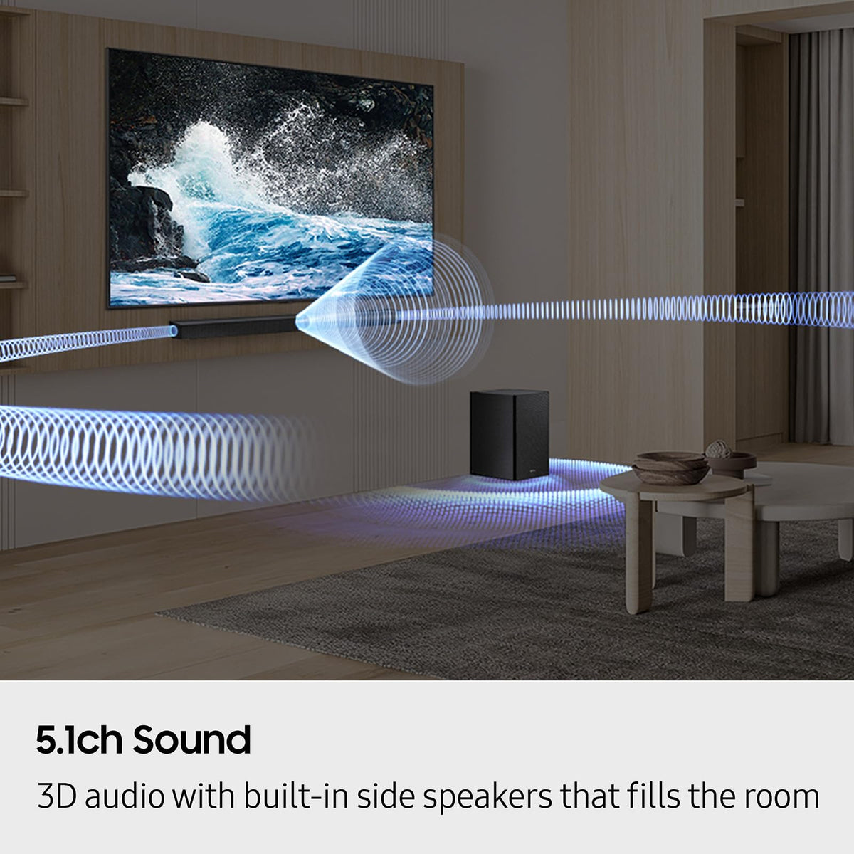5.1 ch Soundbar with Subwoofer T377