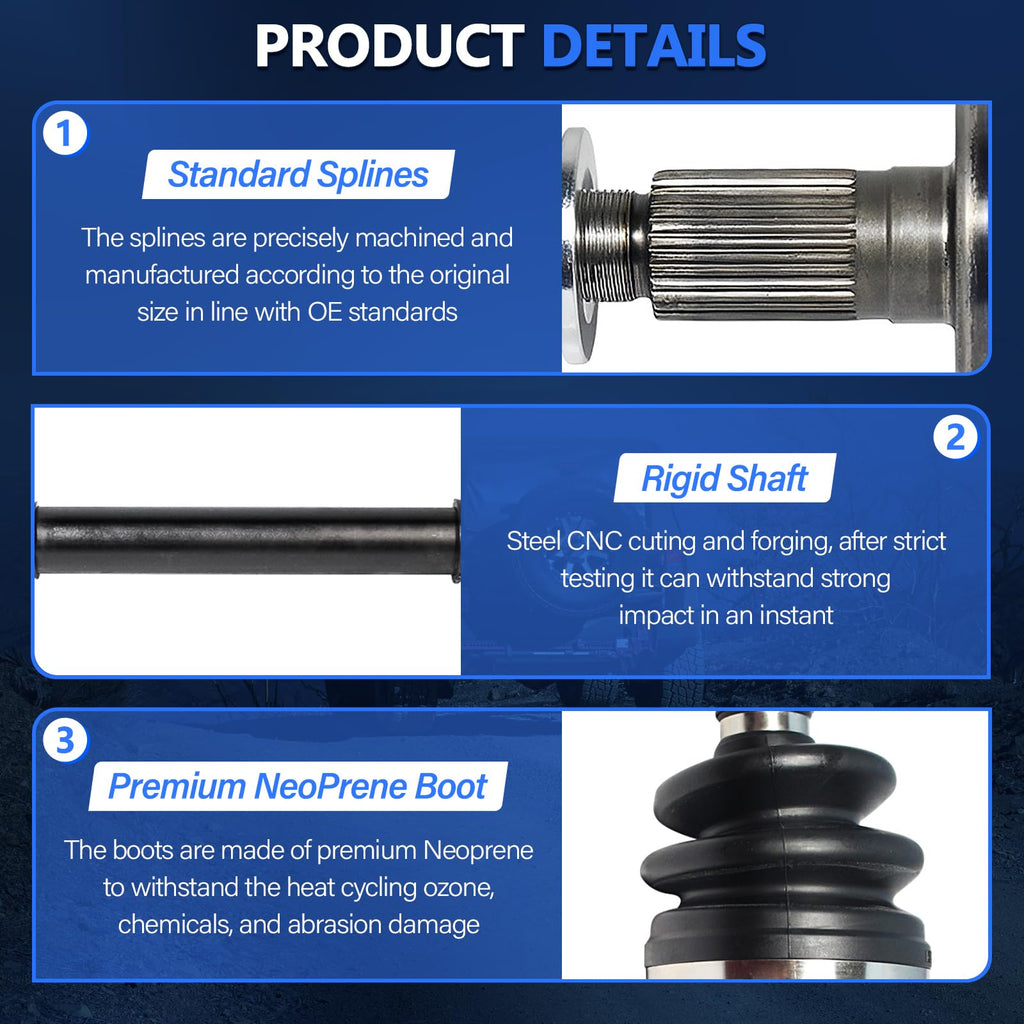 Front CV Axle Shaft FWD Y752030