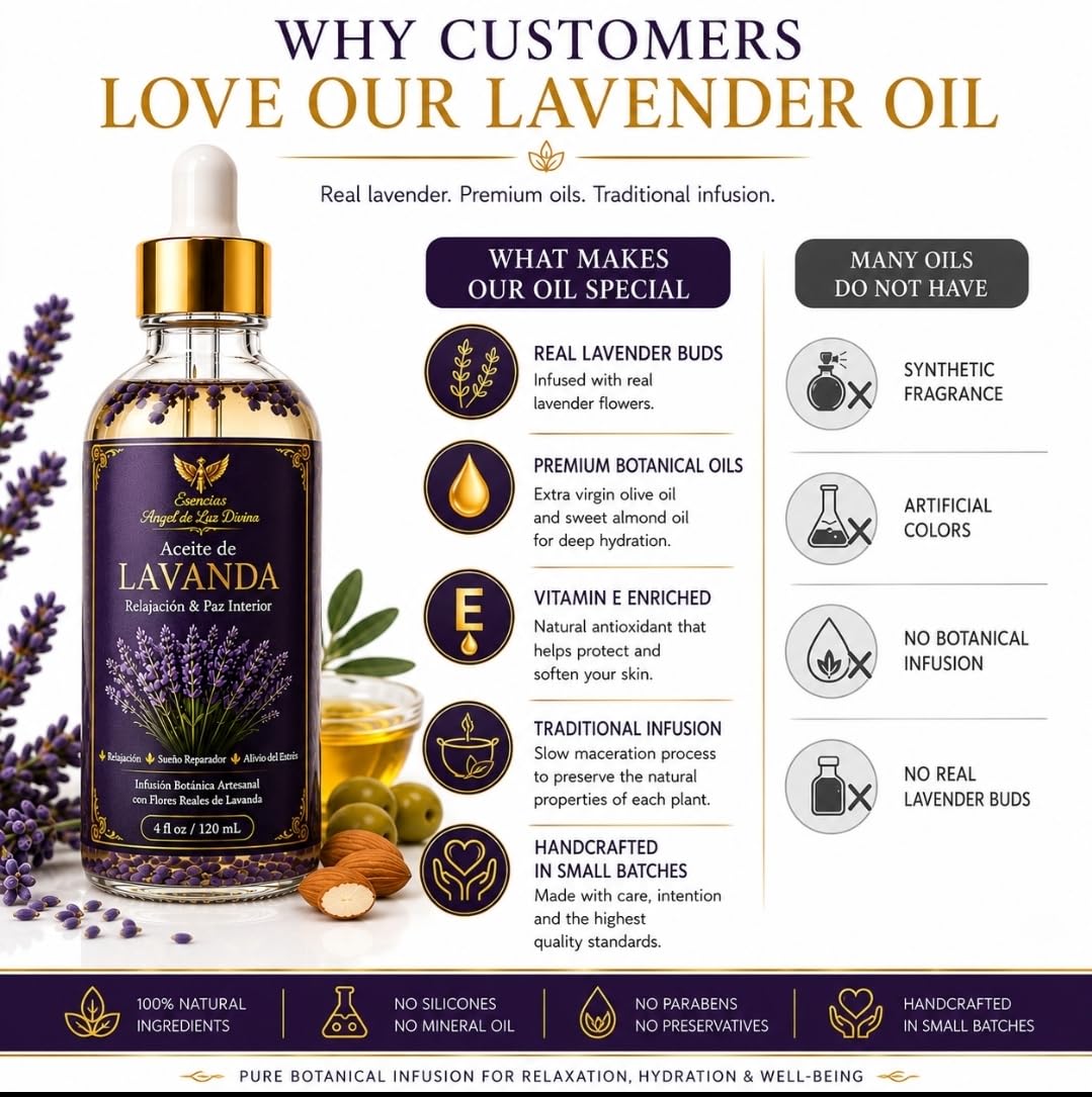 Lavender Body Oil 4 Fl Oz A7106