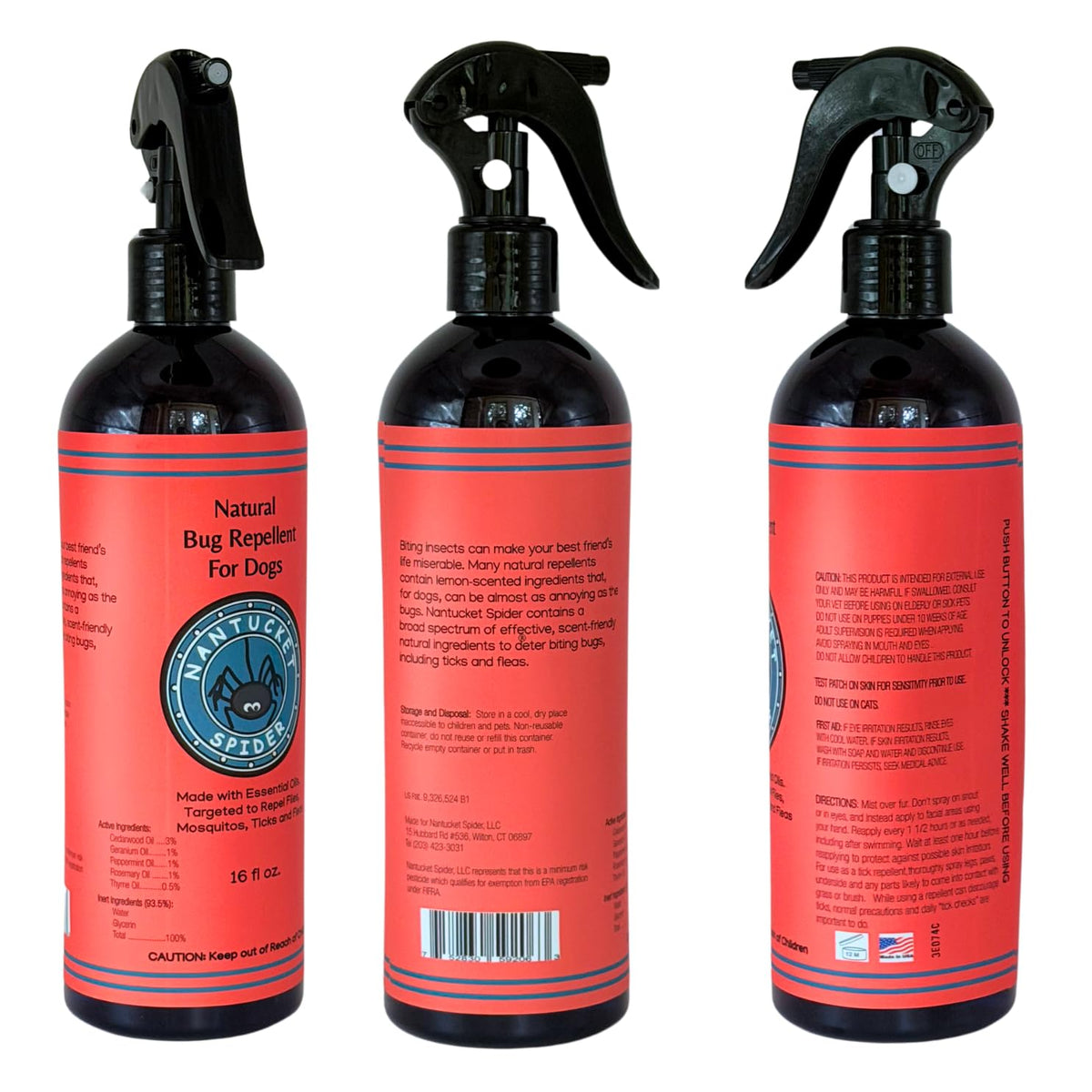 Natural Bug Repellent for Dogs 16 fl oz B16505