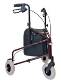 Lightweight Retractable 3 Wheel Walker with Balloon Tires T76958