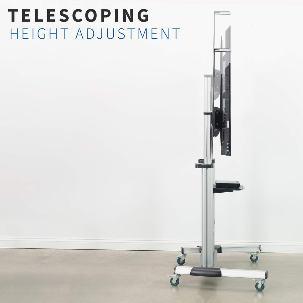Adjustable Rolling Mobile TV Stand V493569