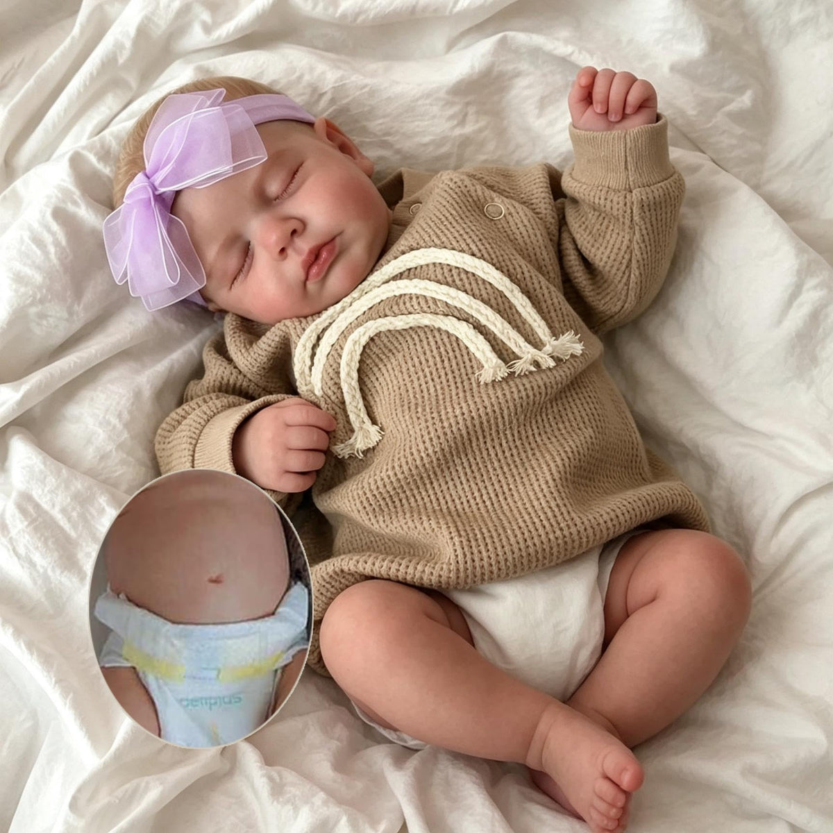 20 Inch Silicone Reborn Baby Dolls Girl D72871