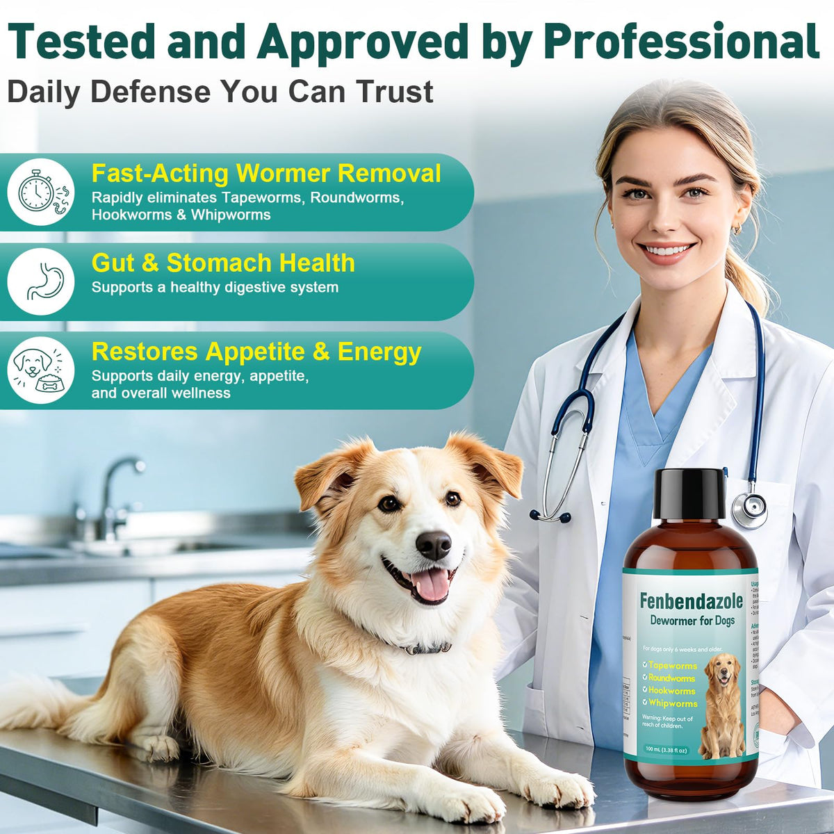 Dog Dewormer Liquid 100ml J41452