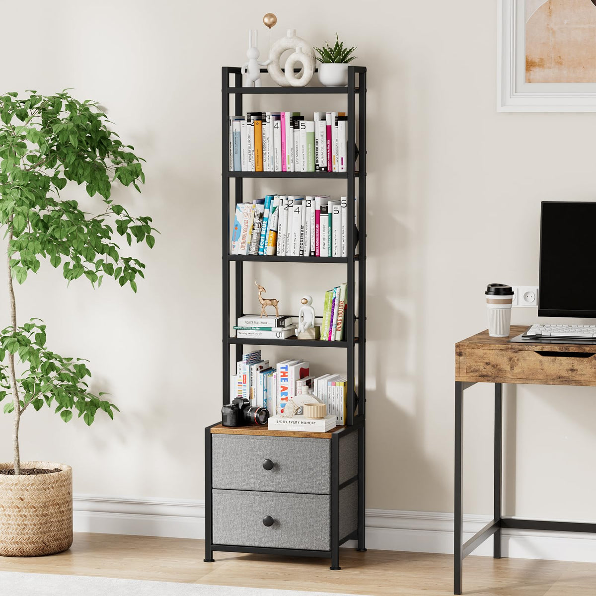 CD Storage Rack with Drawer S44312