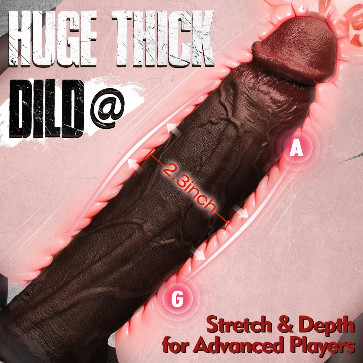 13 Inch Thick Black Dildo S42930