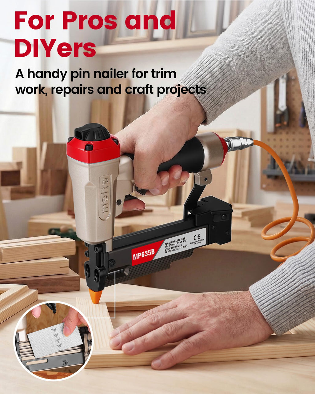 23 Gauge Pneumatic Pin Nailer Y35176