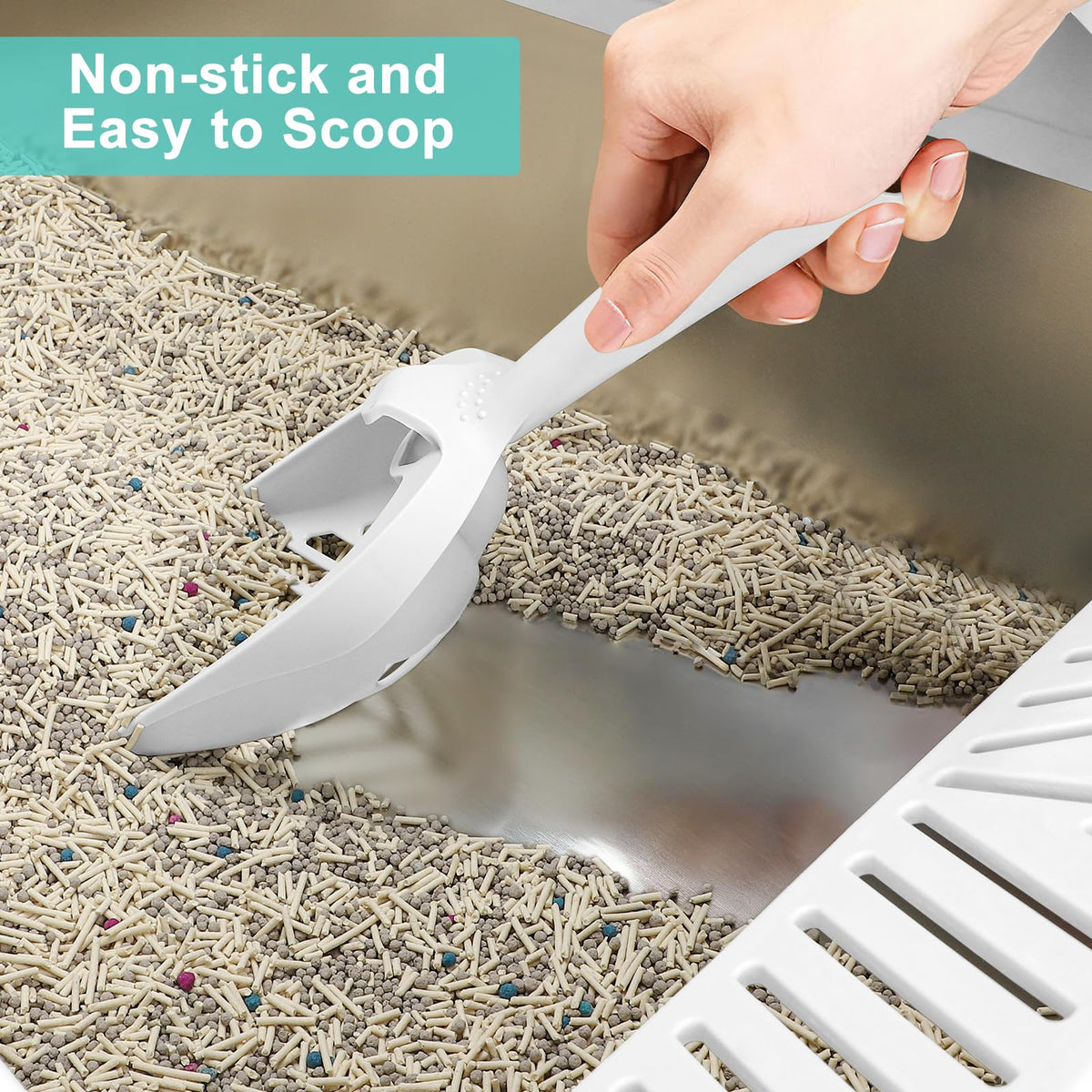 XL Enclosed High Sided Stainless Steel Cat Litter Box with Lid V520504