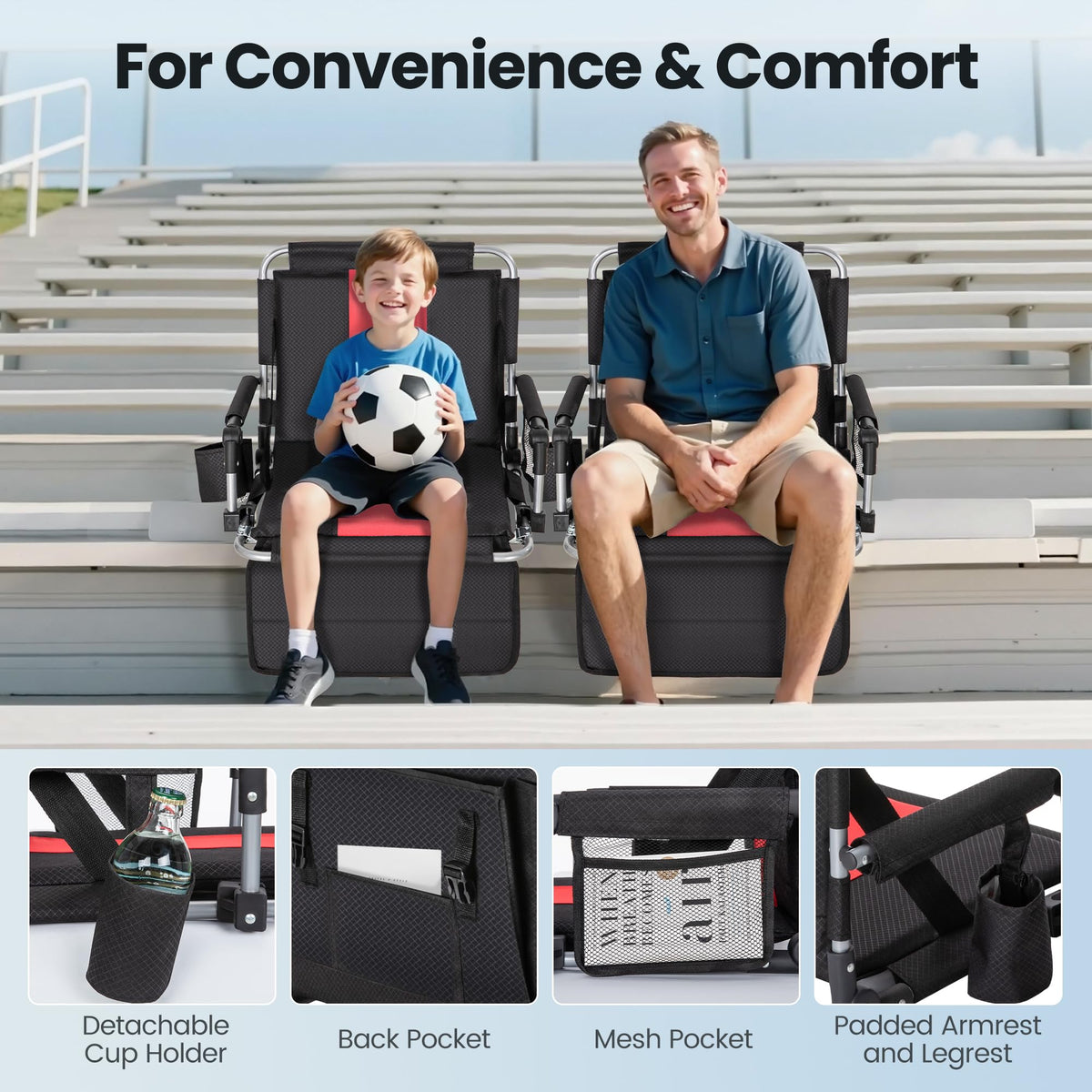 Stadium Seats with Back Support I852