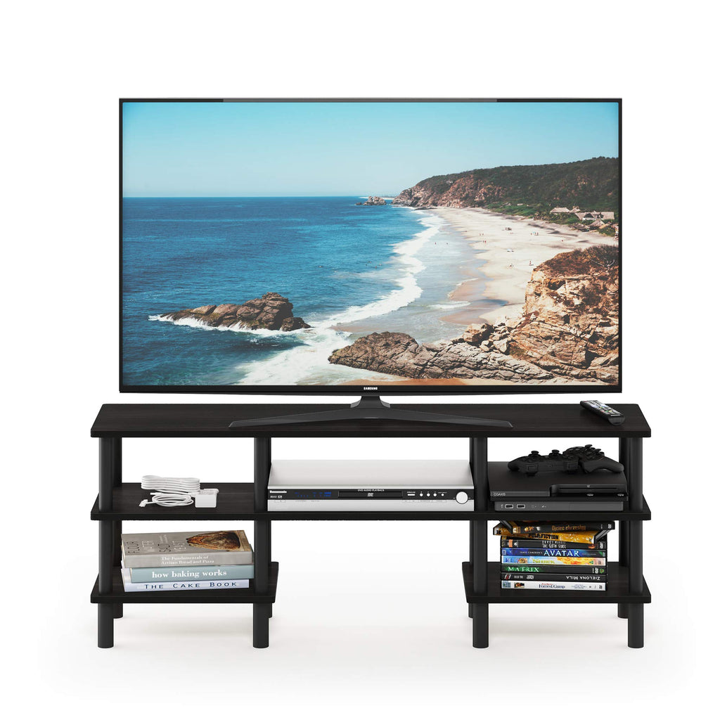 Espresso 3-Tier Open Shelf TV Stand V7016