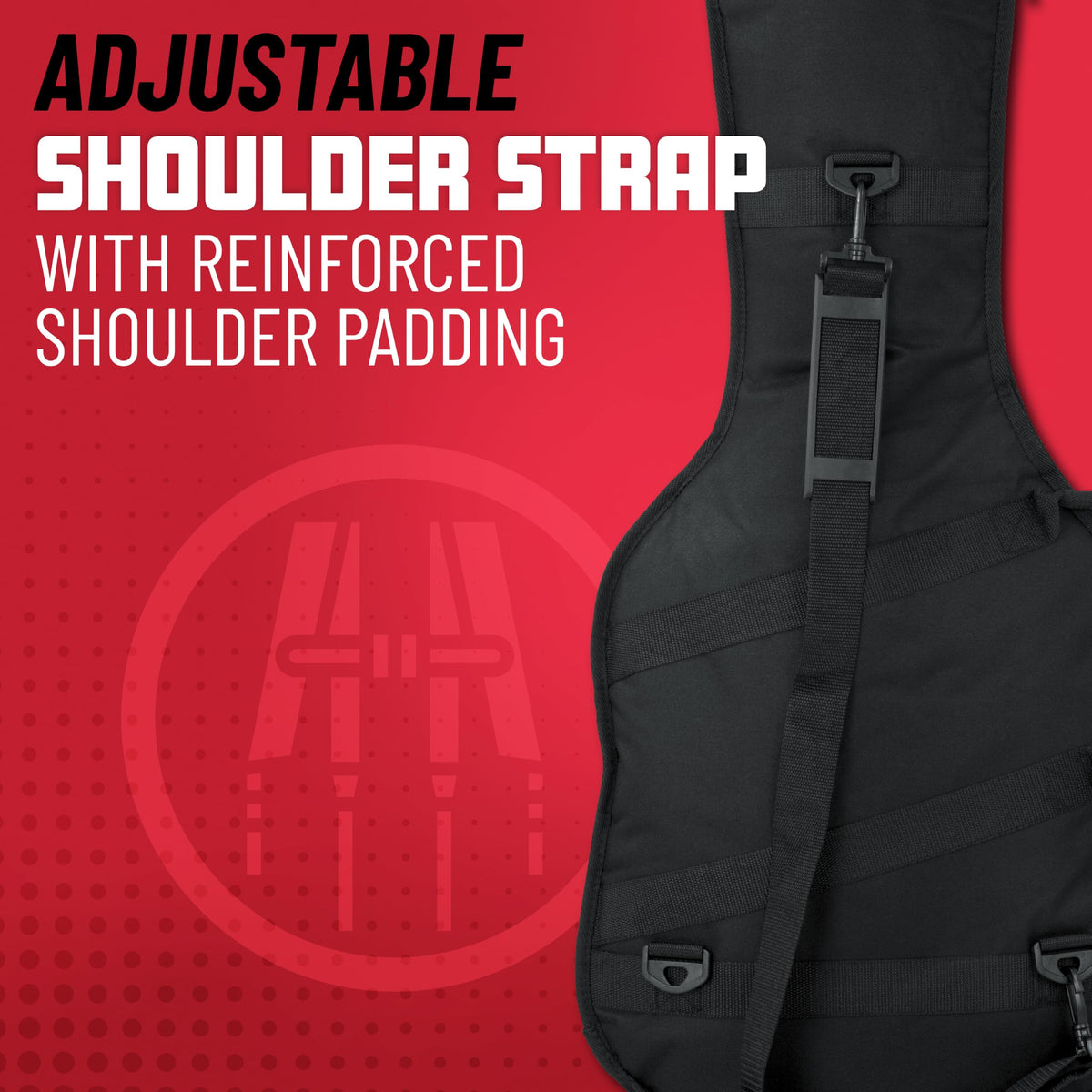 Foam Padded Guitar Gig Bag for Mini Electric Guitars M877