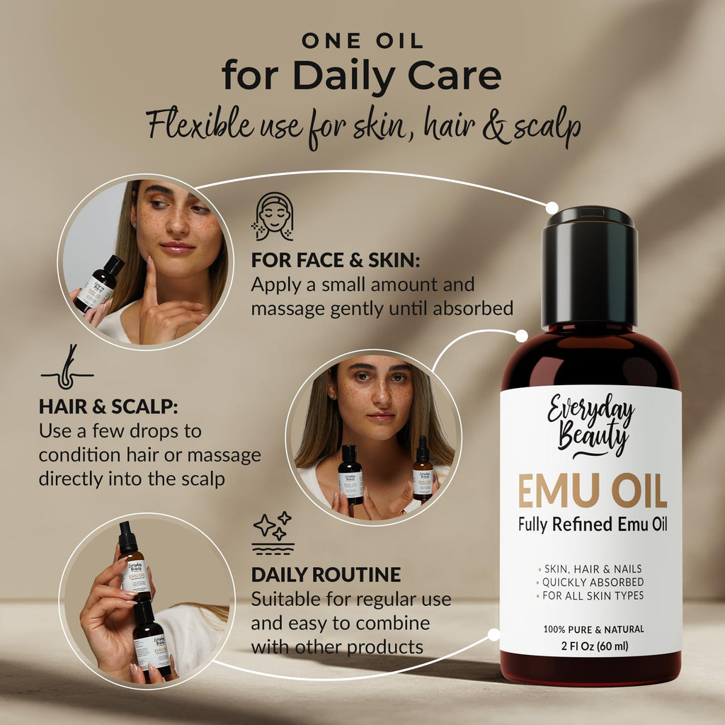 Australian Emu Oil 6X Refined 2 Fl Oz Z74758