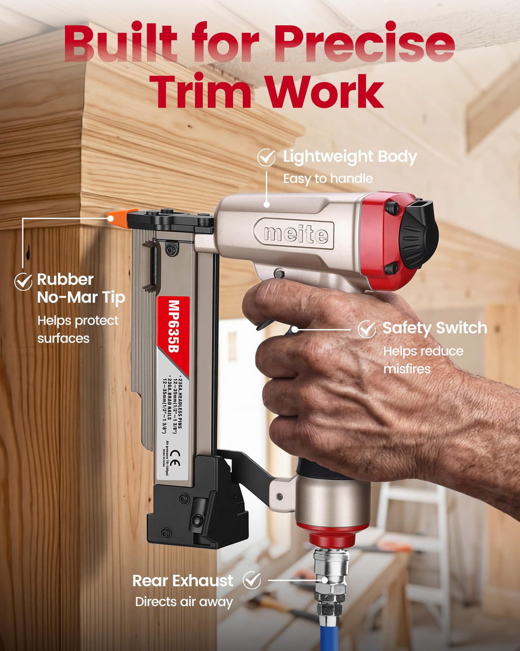 23 Gauge Pneumatic Pin Nailer Y35176