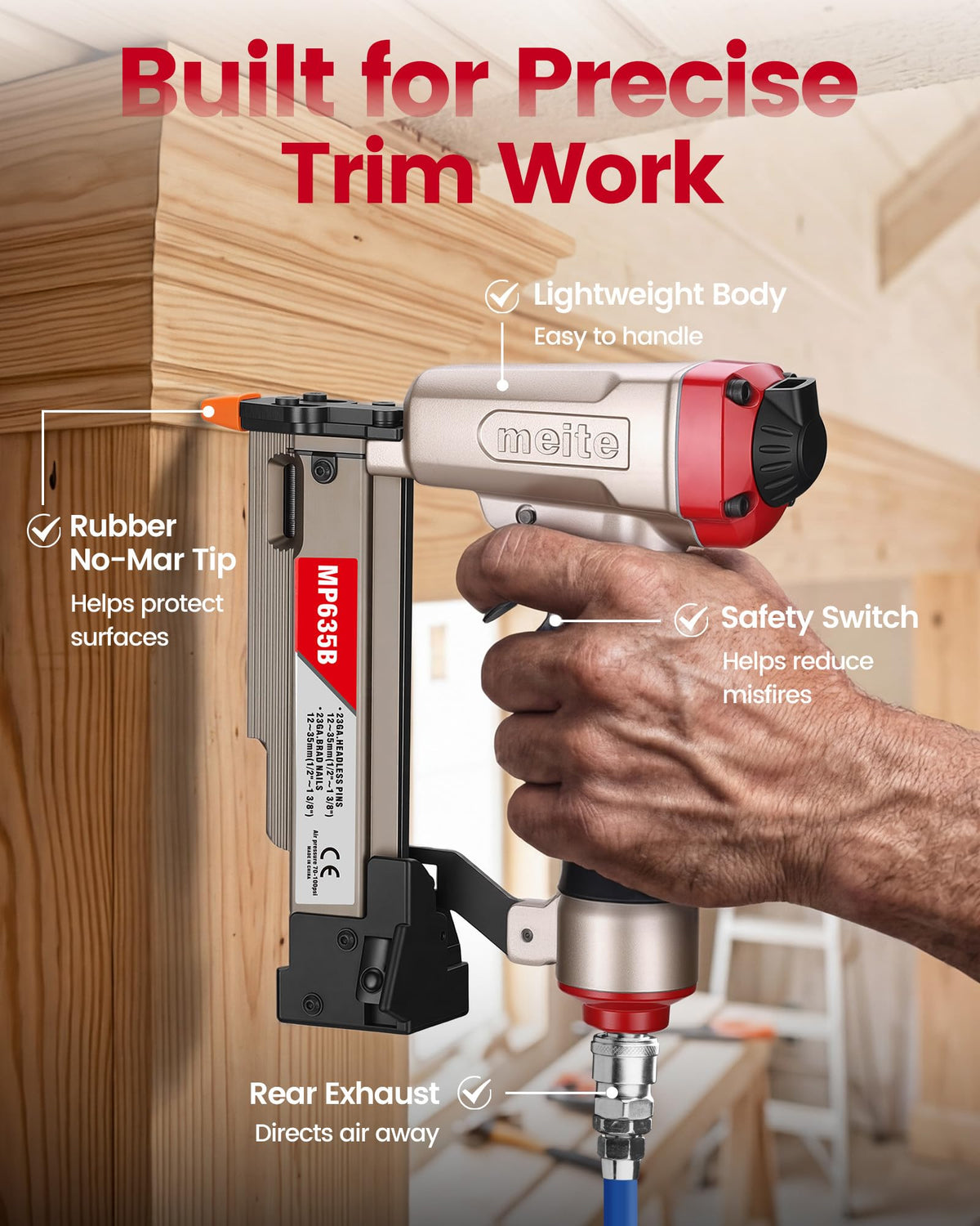 23 Gauge Pneumatic Pin Nailer Y35176