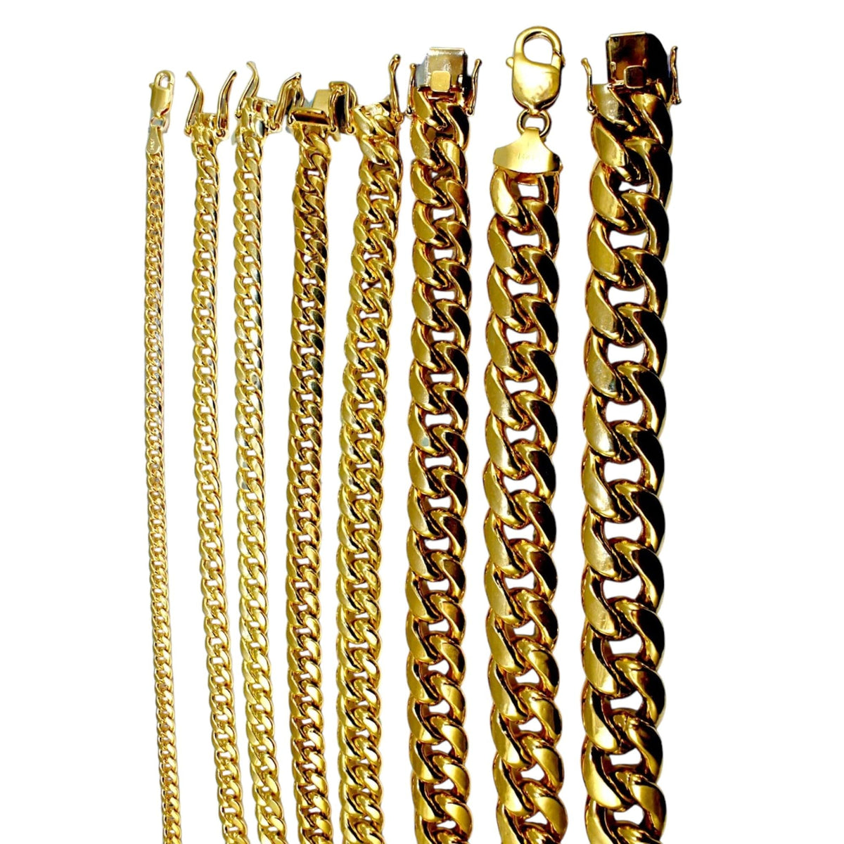 14K Yellow Gold Miami Cuban Chain T796943