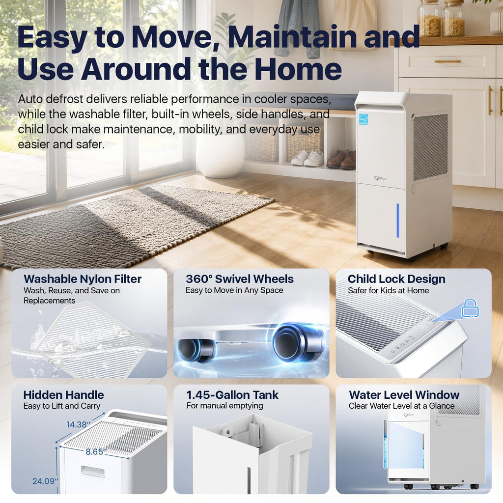 100 Pint/Day Dehumidifier Y61965