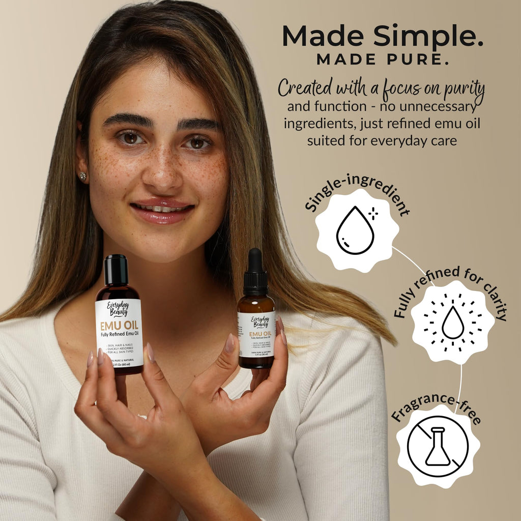 Australian Emu Oil 6X Refined 2 Fl Oz Z74758