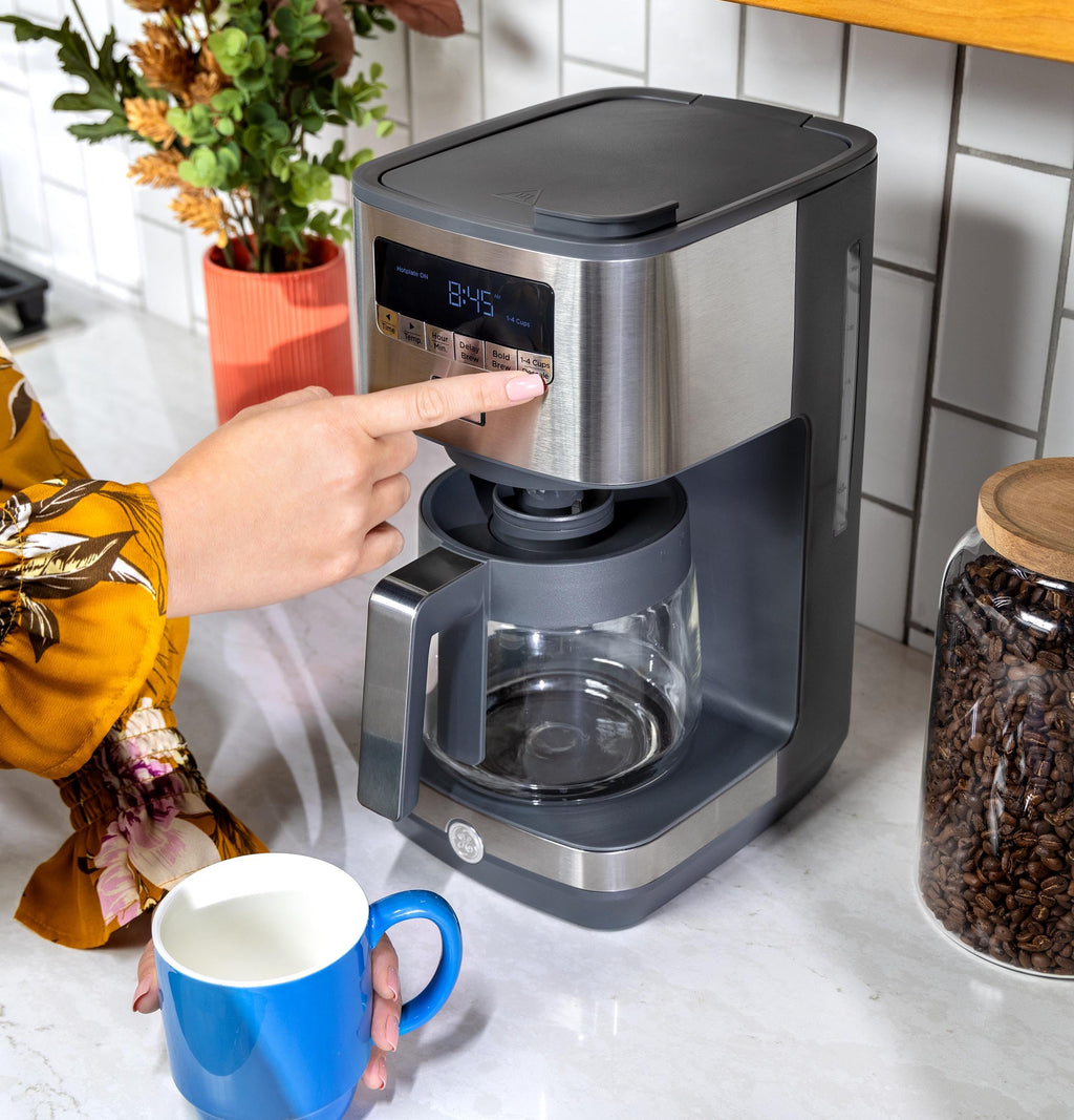 12-Cup Stainless Steel Drip Coffee Maker with Timer O308627