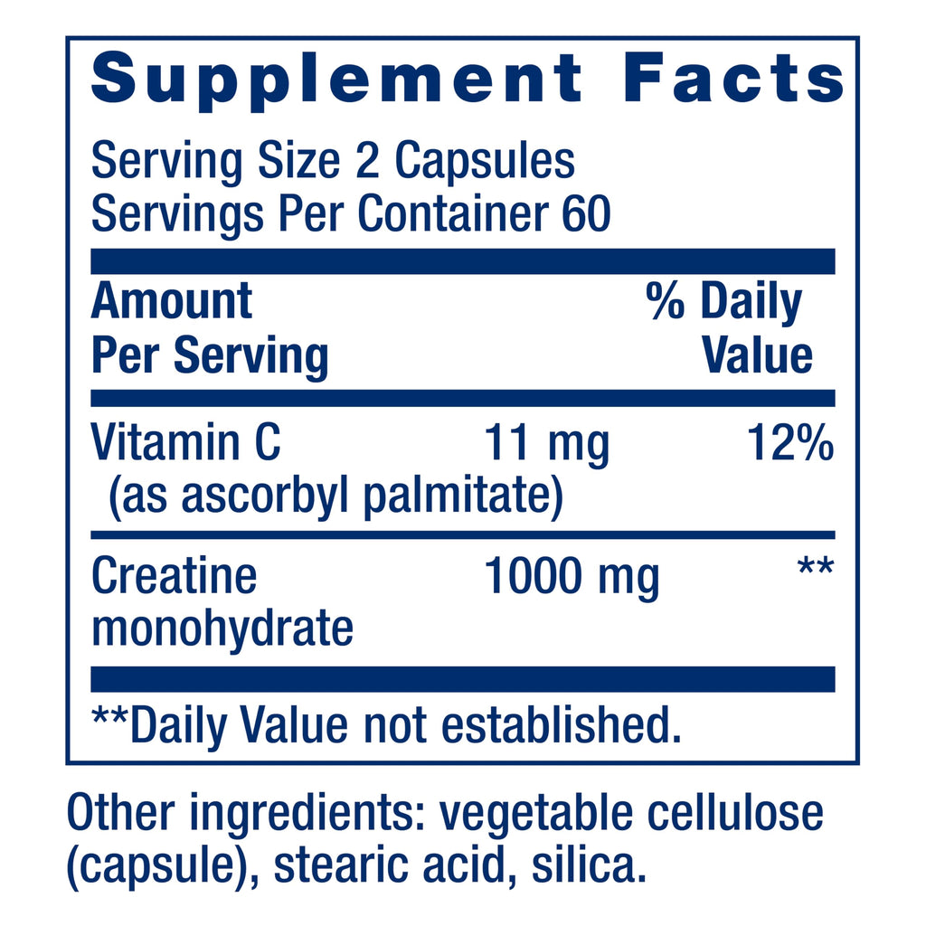 Creatine Monohydrate 120 Capsules O676179