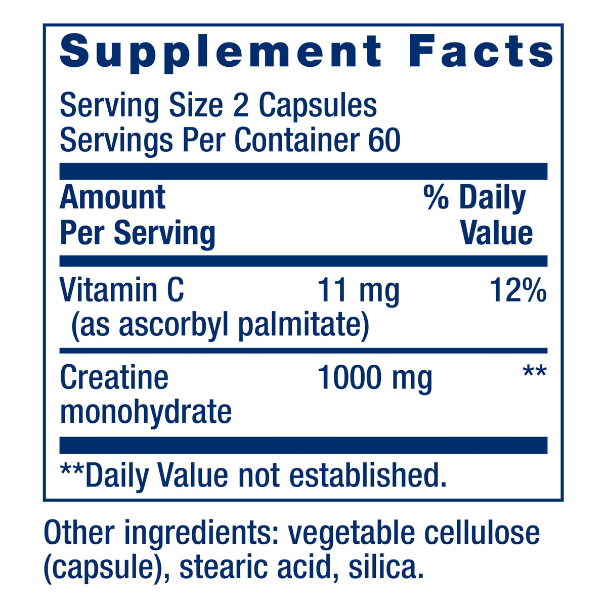 Creatine Monohydrate 120 Capsules O676179