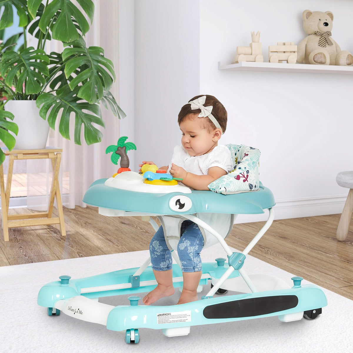 2-in-1 Foldable Baby Walker with Adjustable Height I69861