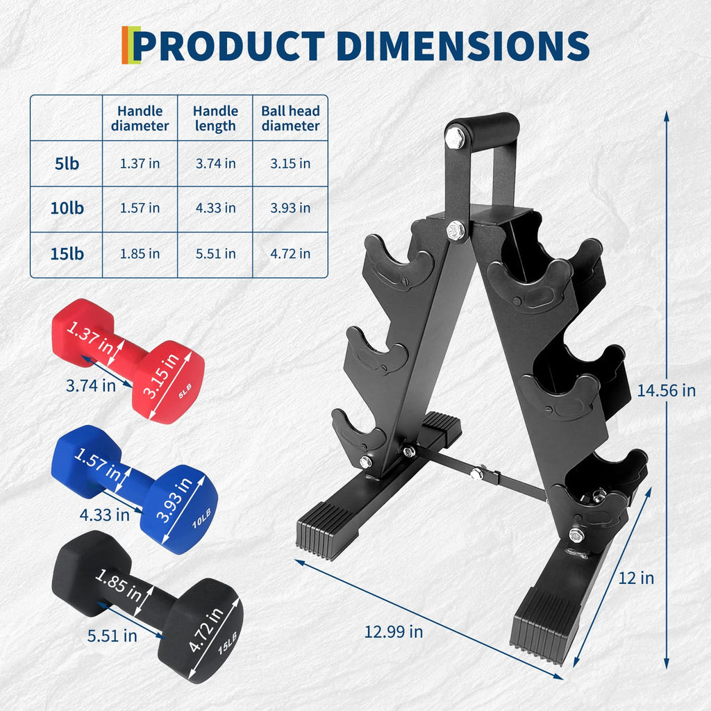 PVC Coated Hexagon Dumbbells Set L56667